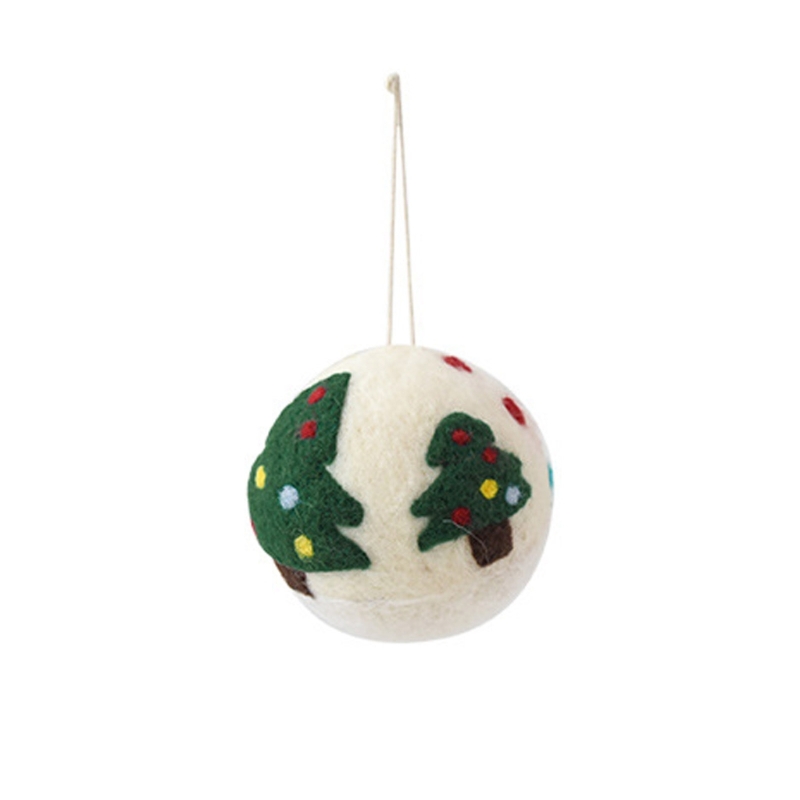 Home Textiles Sale - Soft Felt Ball Christmas Hanging Ornament