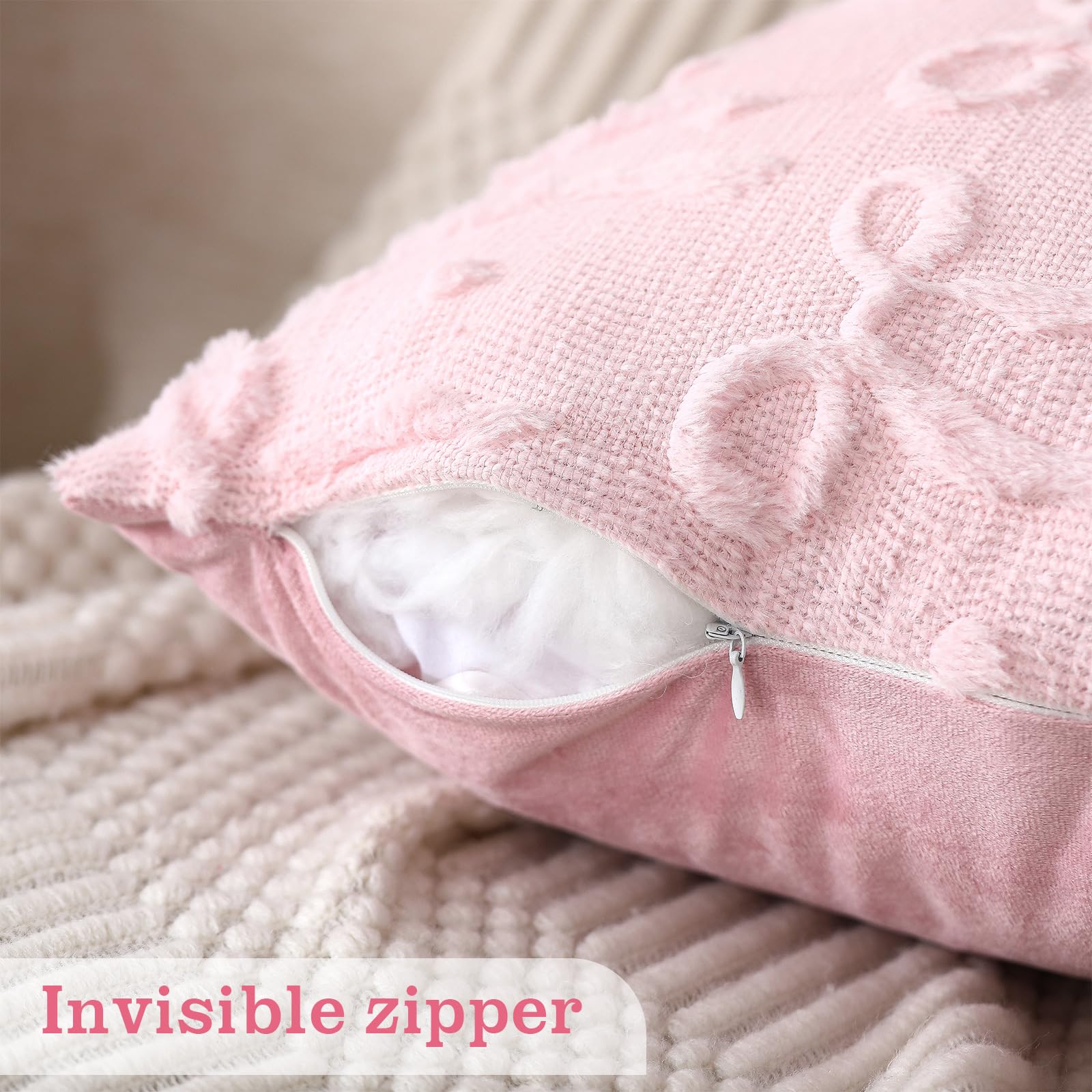 Pink Bow Throw Pillow Covers 1 - огляд і ціна Pillow Insert 18X18