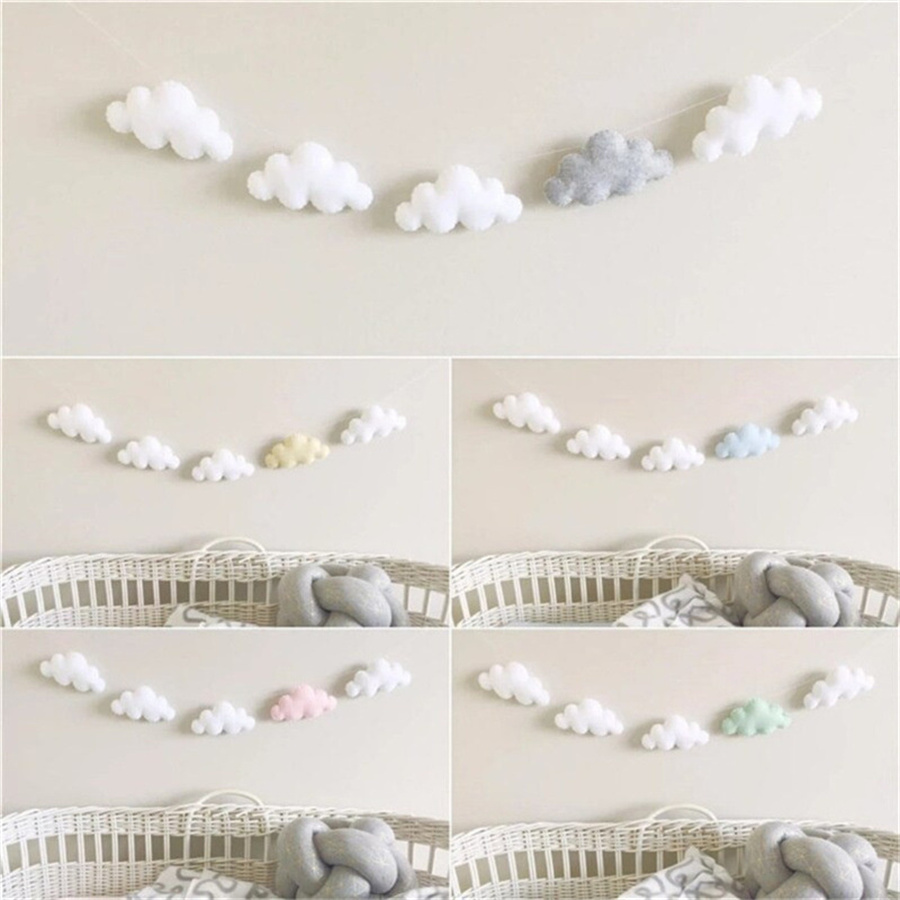 Nordic Felt Cloud Garlands Str - огляд і ціна Home Textile